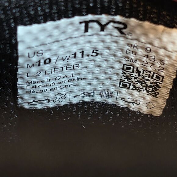 TYR L-2 Lifter Weightlifting Shoes Black Gold Men's Size 10 Women's 11.5 - Picture 7 of 7